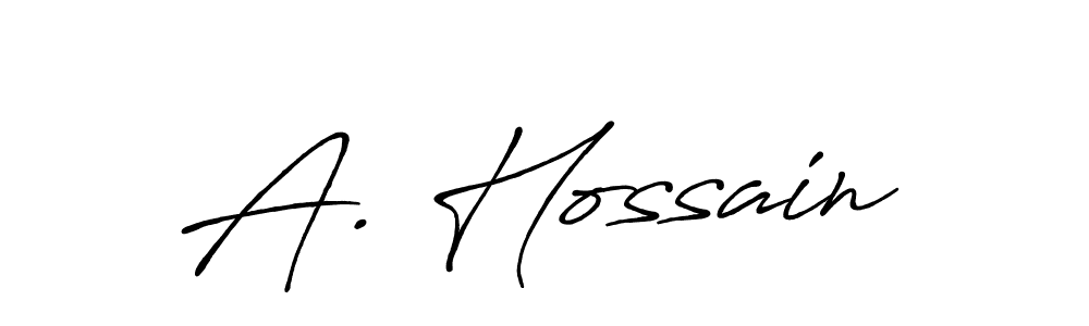 Make a short A. Hossain signature style. Manage your documents anywhere anytime using Antro_Vectra_Bolder. Create and add eSignatures, submit forms, share and send files easily. A. Hossain signature style 7 images and pictures png