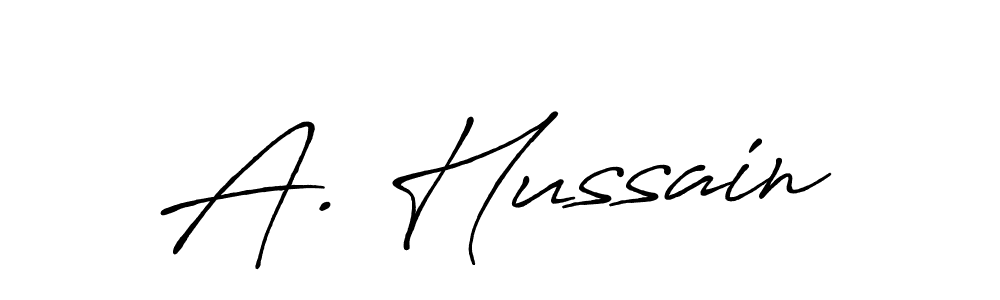 if you are searching for the best signature style for your name A. Hussain. so please give up your signature search. here we have designed multiple signature styles  using Antro_Vectra_Bolder. A. Hussain signature style 7 images and pictures png