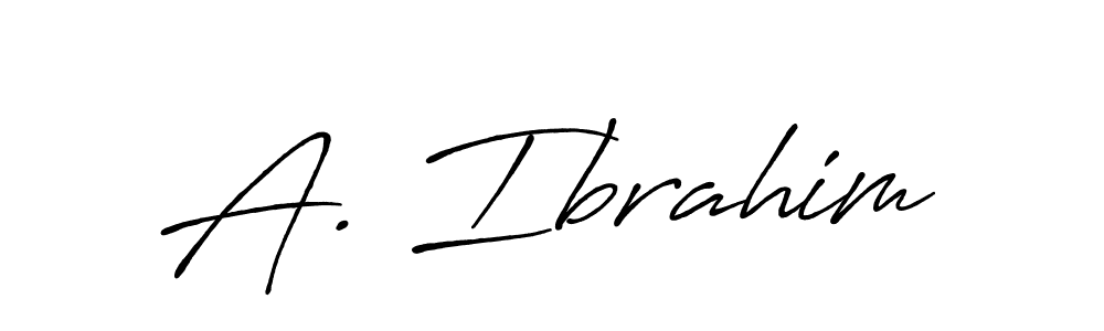 Similarly Antro_Vectra_Bolder is the best handwritten signature design. Signature creator online .You can use it as an online autograph creator for name A. Ibrahim. A. Ibrahim signature style 7 images and pictures png
