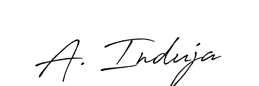Here are the top 10 professional signature styles for the name A. Induja. These are the best autograph styles you can use for your name. A. Induja signature style 7 images and pictures png