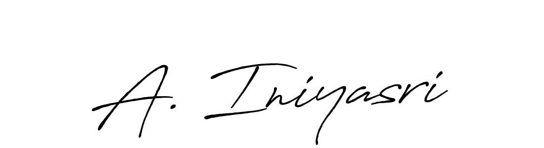 Make a beautiful signature design for name A. Iniyasri. With this signature (Antro_Vectra_Bolder) style, you can create a handwritten signature for free. A. Iniyasri signature style 7 images and pictures png