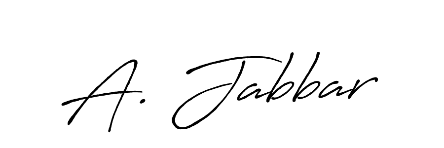Also You can easily find your signature by using the search form. We will create A. Jabbar name handwritten signature images for you free of cost using Antro_Vectra_Bolder sign style. A. Jabbar signature style 7 images and pictures png