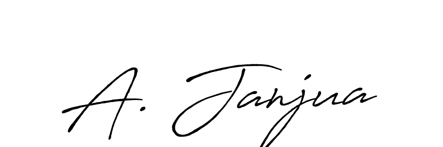 Create a beautiful signature design for name A. Janjua. With this signature (Antro_Vectra_Bolder) fonts, you can make a handwritten signature for free. A. Janjua signature style 7 images and pictures png