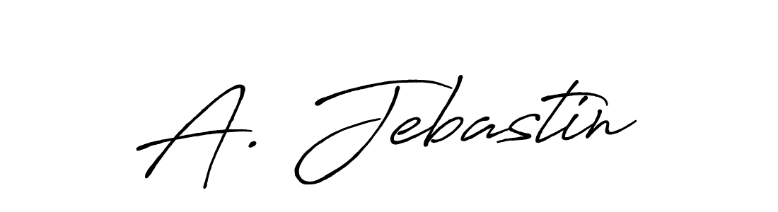The best way (Antro_Vectra_Bolder) to make a short signature is to pick only two or three words in your name. The name A. Jebastin include a total of six letters. For converting this name. A. Jebastin signature style 7 images and pictures png
