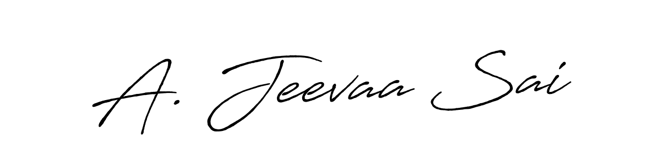 Also You can easily find your signature by using the search form. We will create A. Jeevaa Sai name handwritten signature images for you free of cost using Antro_Vectra_Bolder sign style. A. Jeevaa Sai signature style 7 images and pictures png