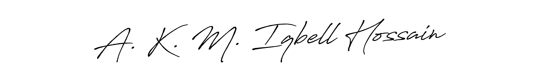 A. K. M. Iqbell Hossain stylish signature style. Best Handwritten Sign (Antro_Vectra_Bolder) for my name. Handwritten Signature Collection Ideas for my name A. K. M. Iqbell Hossain. A. K. M. Iqbell Hossain signature style 7 images and pictures png