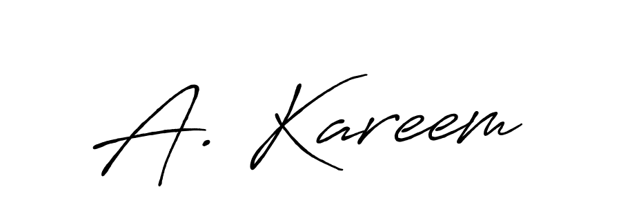 You should practise on your own different ways (Antro_Vectra_Bolder) to write your name (A. Kareem) in signature. don't let someone else do it for you. A. Kareem signature style 7 images and pictures png