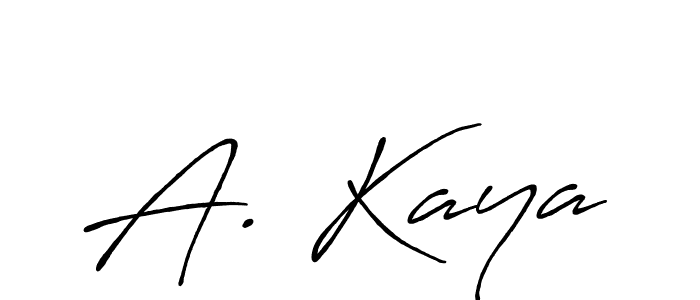 Create a beautiful signature design for name A. Kaya. With this signature (Antro_Vectra_Bolder) fonts, you can make a handwritten signature for free. A. Kaya signature style 7 images and pictures png