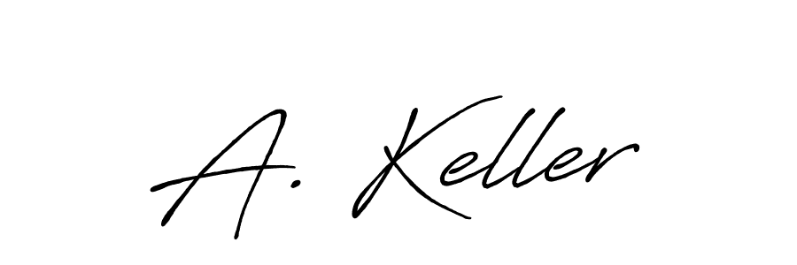 How to make A. Keller name signature. Use Antro_Vectra_Bolder style for creating short signs online. This is the latest handwritten sign. A. Keller signature style 7 images and pictures png