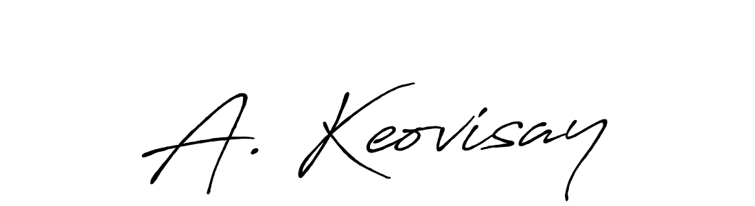 Also we have A. Keovisay name is the best signature style. Create professional handwritten signature collection using Antro_Vectra_Bolder autograph style. A. Keovisay signature style 7 images and pictures png