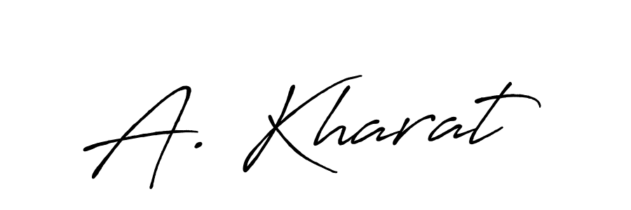 Design your own signature with our free online signature maker. With this signature software, you can create a handwritten (Antro_Vectra_Bolder) signature for name A. Kharat. A. Kharat signature style 7 images and pictures png