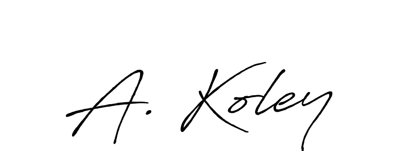 Make a short A. Koley signature style. Manage your documents anywhere anytime using Antro_Vectra_Bolder. Create and add eSignatures, submit forms, share and send files easily. A. Koley signature style 7 images and pictures png