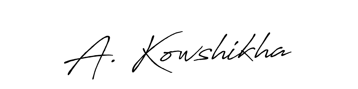 Make a beautiful signature design for name A. Kowshikha. Use this online signature maker to create a handwritten signature for free. A. Kowshikha signature style 7 images and pictures png