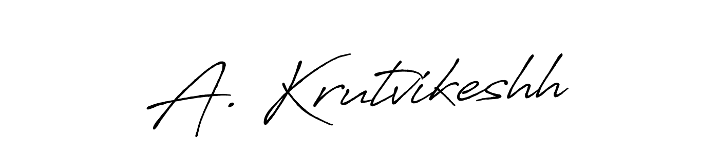 It looks lik you need a new signature style for name A. Krutvikeshh. Design unique handwritten (Antro_Vectra_Bolder) signature with our free signature maker in just a few clicks. A. Krutvikeshh signature style 7 images and pictures png