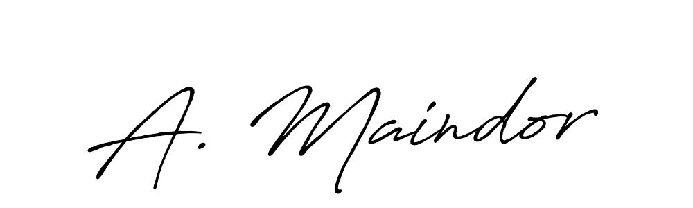 How to make A. Maindor signature? Antro_Vectra_Bolder is a professional autograph style. Create handwritten signature for A. Maindor name. A. Maindor signature style 7 images and pictures png