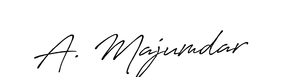 Make a beautiful signature design for name A. Majumdar. With this signature (Antro_Vectra_Bolder) style, you can create a handwritten signature for free. A. Majumdar signature style 7 images and pictures png