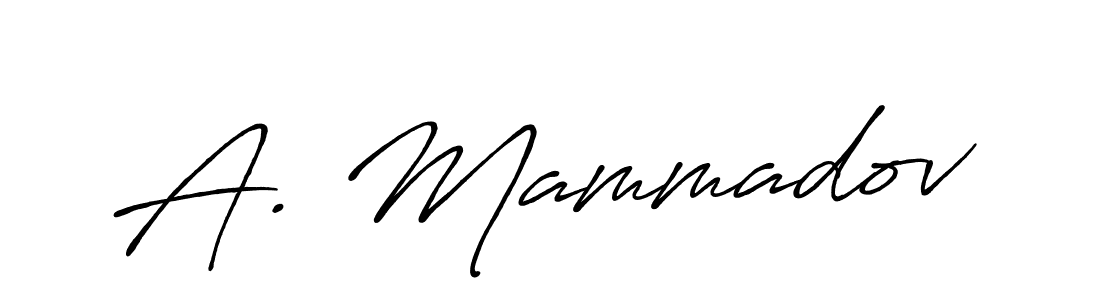 Antro_Vectra_Bolder is a professional signature style that is perfect for those who want to add a touch of class to their signature. It is also a great choice for those who want to make their signature more unique. Get A. Mammadov name to fancy signature for free. A. Mammadov signature style 7 images and pictures png