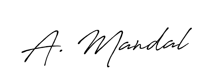 How to make A. Mandal signature? Antro_Vectra_Bolder is a professional autograph style. Create handwritten signature for A. Mandal name. A. Mandal signature style 7 images and pictures png