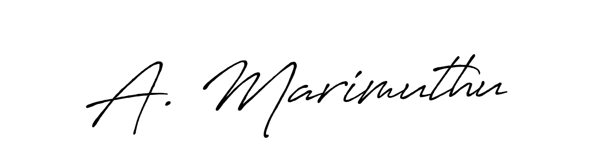 Make a beautiful signature design for name A. Marimuthu. With this signature (Antro_Vectra_Bolder) style, you can create a handwritten signature for free. A. Marimuthu signature style 7 images and pictures png