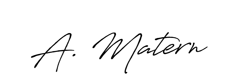 Use a signature maker to create a handwritten signature online. With this signature software, you can design (Antro_Vectra_Bolder) your own signature for name A. Matern. A. Matern signature style 7 images and pictures png
