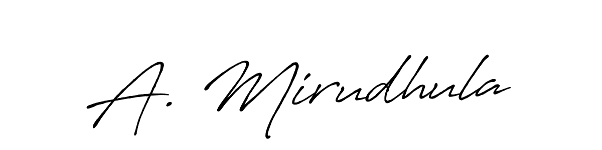 Once you've used our free online signature maker to create your best signature Antro_Vectra_Bolder style, it's time to enjoy all of the benefits that A. Mirudhula name signing documents. A. Mirudhula signature style 7 images and pictures png