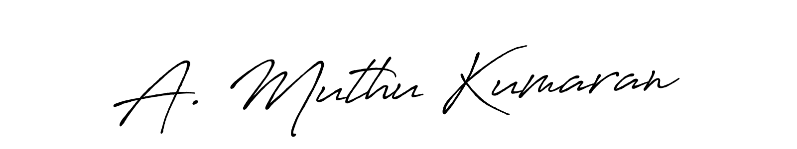 Design your own signature with our free online signature maker. With this signature software, you can create a handwritten (Antro_Vectra_Bolder) signature for name A. Muthu Kumaran. A. Muthu Kumaran signature style 7 images and pictures png