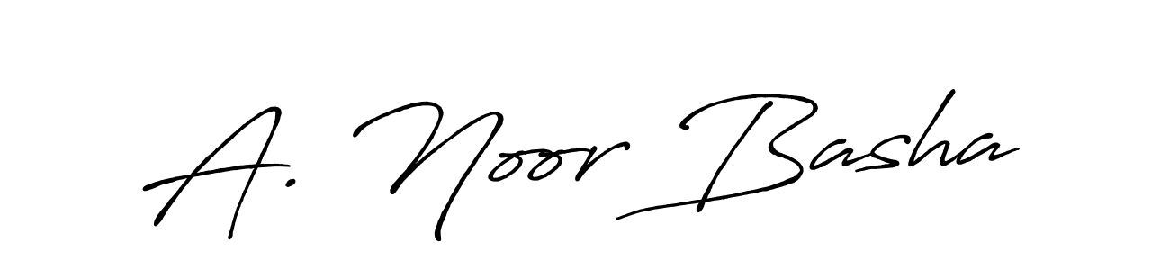 Design your own signature with our free online signature maker. With this signature software, you can create a handwritten (Antro_Vectra_Bolder) signature for name A. Noor Basha. A. Noor Basha signature style 7 images and pictures png