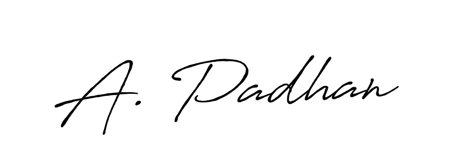 Also we have A. Padhan name is the best signature style. Create professional handwritten signature collection using Antro_Vectra_Bolder autograph style. A. Padhan signature style 7 images and pictures png