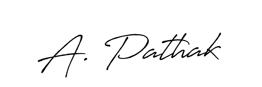 Make a beautiful signature design for name A. Pathak. With this signature (Antro_Vectra_Bolder) style, you can create a handwritten signature for free. A. Pathak signature style 7 images and pictures png