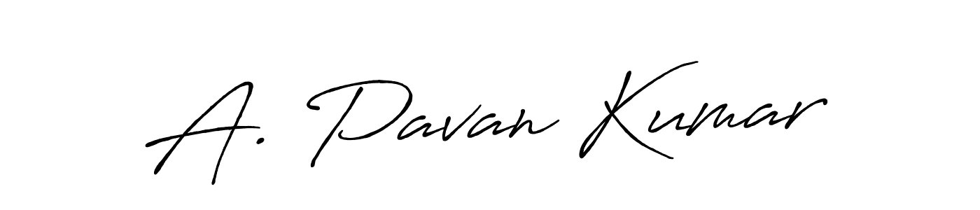 Design your own signature with our free online signature maker. With this signature software, you can create a handwritten (Antro_Vectra_Bolder) signature for name A. Pavan Kumar. A. Pavan Kumar signature style 7 images and pictures png