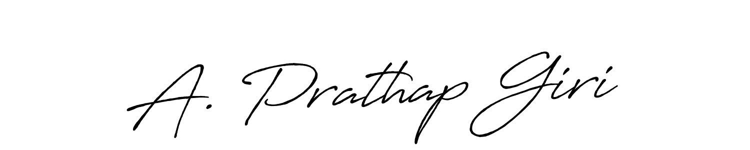 Also You can easily find your signature by using the search form. We will create A. Prathap Giri name handwritten signature images for you free of cost using Antro_Vectra_Bolder sign style. A. Prathap Giri signature style 7 images and pictures png