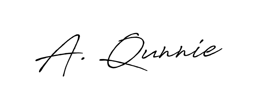 You should practise on your own different ways (Antro_Vectra_Bolder) to write your name (A. Qunnie) in signature. don't let someone else do it for you. A. Qunnie signature style 7 images and pictures png