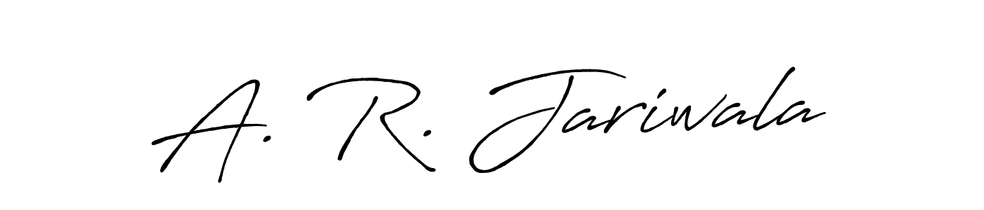 Also we have A. R. Jariwala name is the best signature style. Create professional handwritten signature collection using Antro_Vectra_Bolder autograph style. A. R. Jariwala signature style 7 images and pictures png