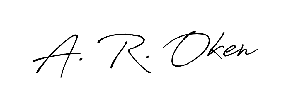 Make a beautiful signature design for name A. R. Oken. Use this online signature maker to create a handwritten signature for free. A. R. Oken signature style 7 images and pictures png