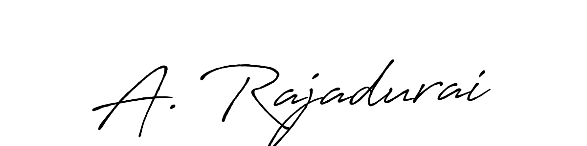 How to make A. Rajadurai name signature. Use Antro_Vectra_Bolder style for creating short signs online. This is the latest handwritten sign. A. Rajadurai signature style 7 images and pictures png