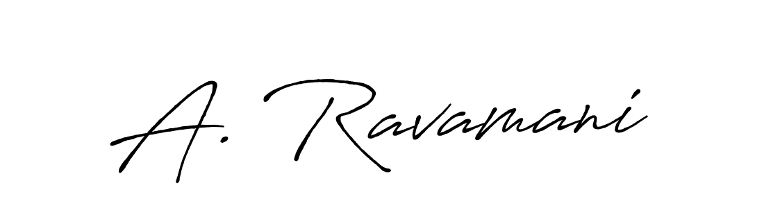 Make a beautiful signature design for name A. Ravamani. With this signature (Antro_Vectra_Bolder) style, you can create a handwritten signature for free. A. Ravamani signature style 7 images and pictures png