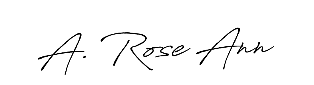 Create a beautiful signature design for name A. Rose Ann. With this signature (Antro_Vectra_Bolder) fonts, you can make a handwritten signature for free. A. Rose Ann signature style 7 images and pictures png