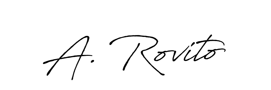 A. Rovito stylish signature style. Best Handwritten Sign (Antro_Vectra_Bolder) for my name. Handwritten Signature Collection Ideas for my name A. Rovito. A. Rovito signature style 7 images and pictures png