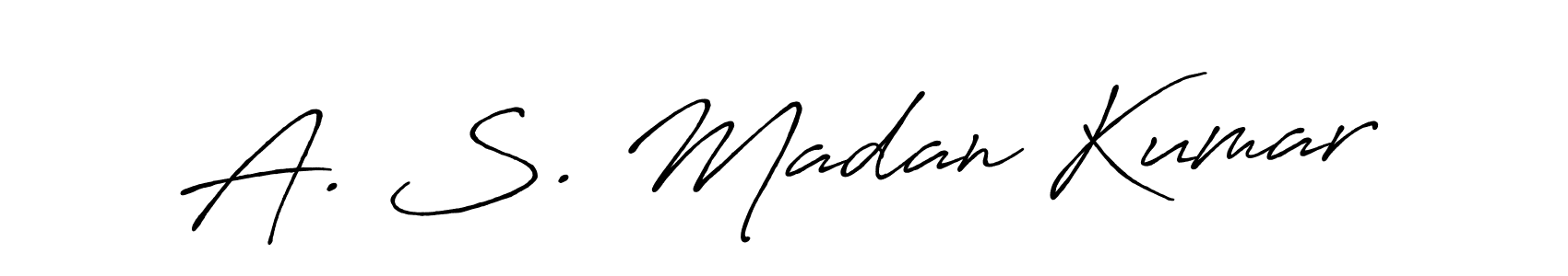 A. S. Madan Kumar stylish signature style. Best Handwritten Sign (Antro_Vectra_Bolder) for my name. Handwritten Signature Collection Ideas for my name A. S. Madan Kumar. A. S. Madan Kumar signature style 7 images and pictures png