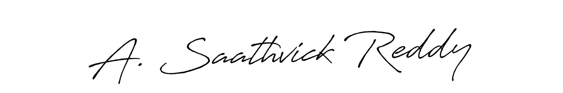 This is the best signature style for the A. Saathvick Reddy name. Also you like these signature font (Antro_Vectra_Bolder). Mix name signature. A. Saathvick Reddy signature style 7 images and pictures png