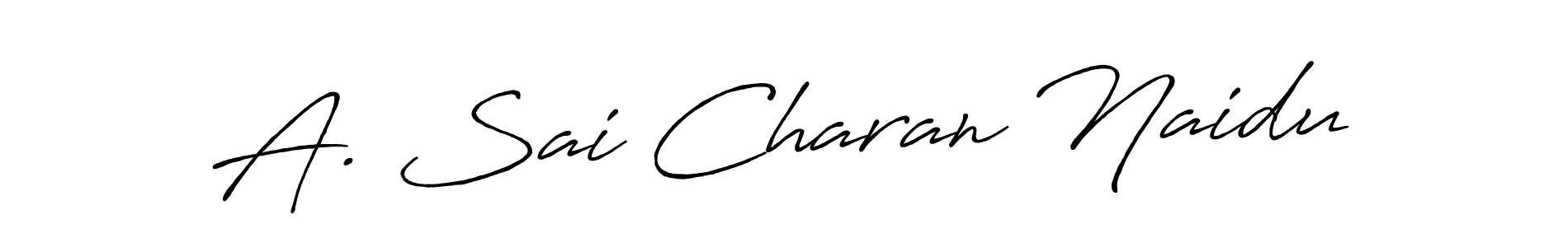 Also You can easily find your signature by using the search form. We will create A. Sai Charan Naidu name handwritten signature images for you free of cost using Antro_Vectra_Bolder sign style. A. Sai Charan Naidu signature style 7 images and pictures png