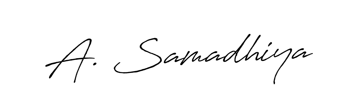 How to make A. Samadhiya signature? Antro_Vectra_Bolder is a professional autograph style. Create handwritten signature for A. Samadhiya name. A. Samadhiya signature style 7 images and pictures png