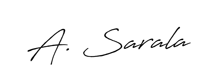 It looks lik you need a new signature style for name A. Sarala. Design unique handwritten (Antro_Vectra_Bolder) signature with our free signature maker in just a few clicks. A. Sarala signature style 7 images and pictures png