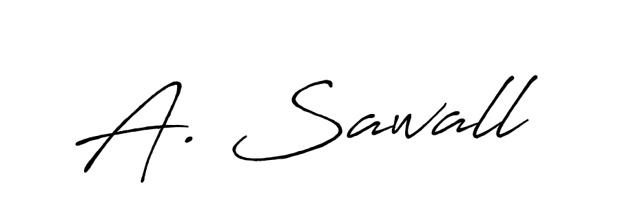 Make a beautiful signature design for name A. Sawall. With this signature (Antro_Vectra_Bolder) style, you can create a handwritten signature for free. A. Sawall signature style 7 images and pictures png