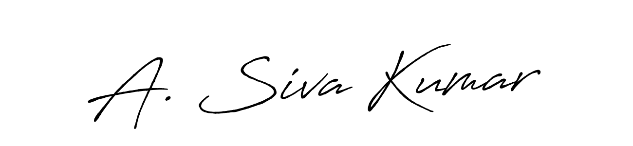 Make a beautiful signature design for name A. Siva Kumar. With this signature (Antro_Vectra_Bolder) style, you can create a handwritten signature for free. A. Siva Kumar signature style 7 images and pictures png