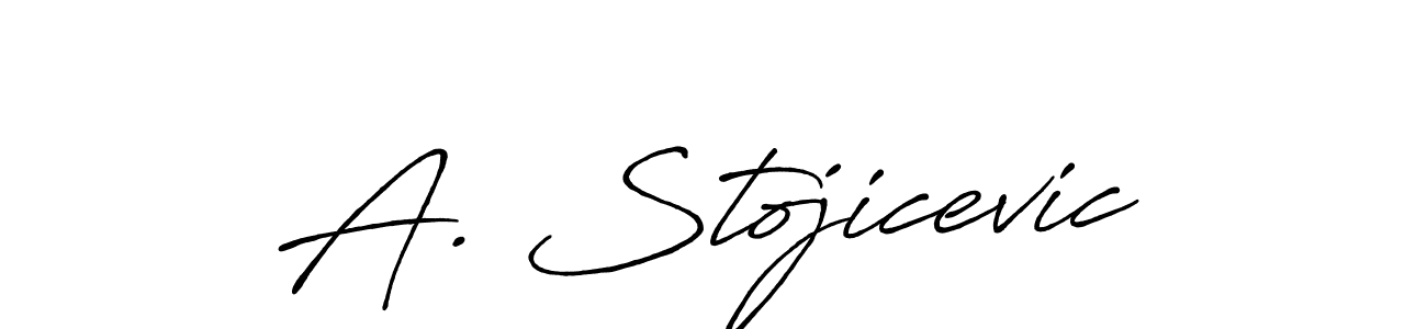 It looks lik you need a new signature style for name A. Stojicevic. Design unique handwritten (Antro_Vectra_Bolder) signature with our free signature maker in just a few clicks. A. Stojicevic signature style 7 images and pictures png