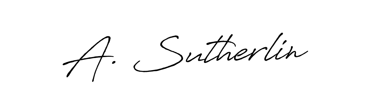 Use a signature maker to create a handwritten signature online. With this signature software, you can design (Antro_Vectra_Bolder) your own signature for name A. Sutherlin. A. Sutherlin signature style 7 images and pictures png