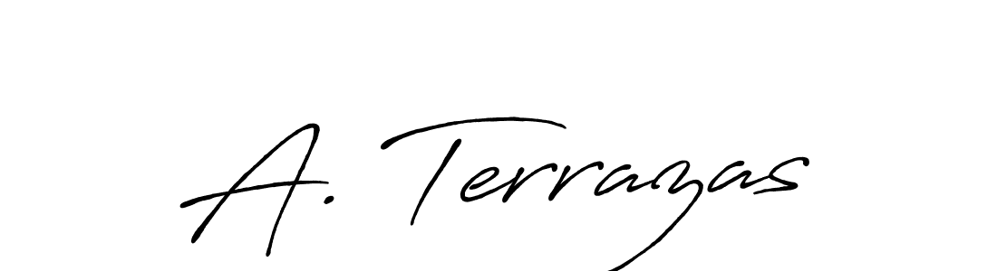 You should practise on your own different ways (Antro_Vectra_Bolder) to write your name (A. Terrazas) in signature. don't let someone else do it for you. A. Terrazas signature style 7 images and pictures png