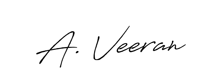 Also we have A. Veeran name is the best signature style. Create professional handwritten signature collection using Antro_Vectra_Bolder autograph style. A. Veeran signature style 7 images and pictures png