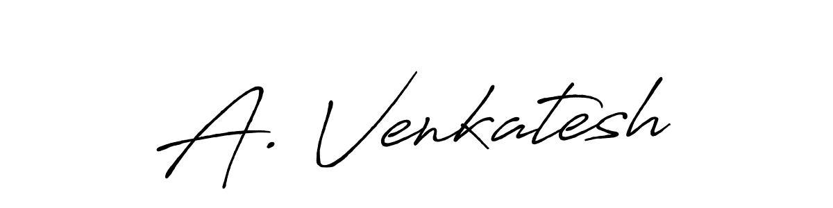 Design your own signature with our free online signature maker. With this signature software, you can create a handwritten (Antro_Vectra_Bolder) signature for name A. Venkatesh. A. Venkatesh signature style 7 images and pictures png